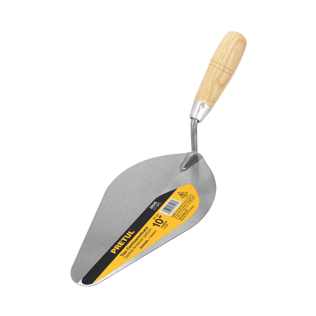 CT-10PC | Cuchara para albañil 10' tipo centroamericana, Pretul