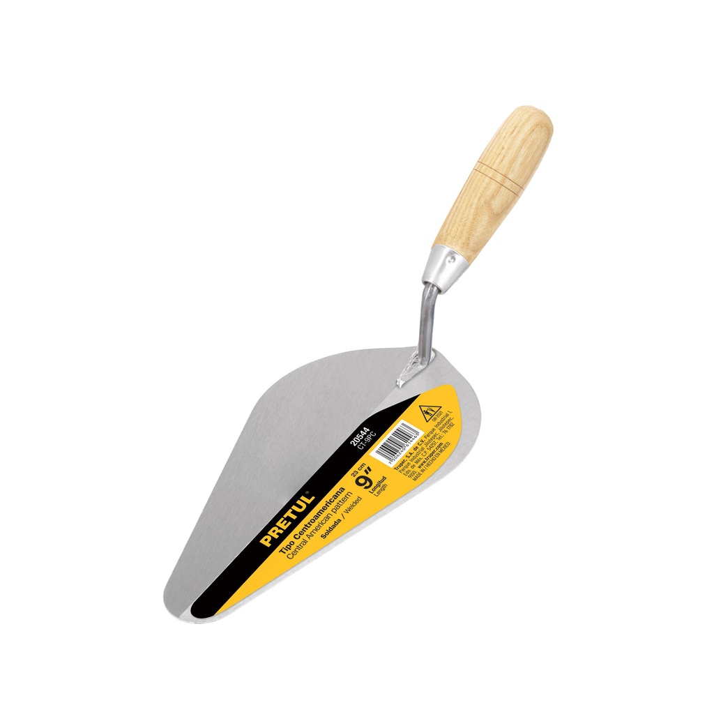 CT-9PC | Cuchara para albañil 9' tipo centroamericana, Pretul