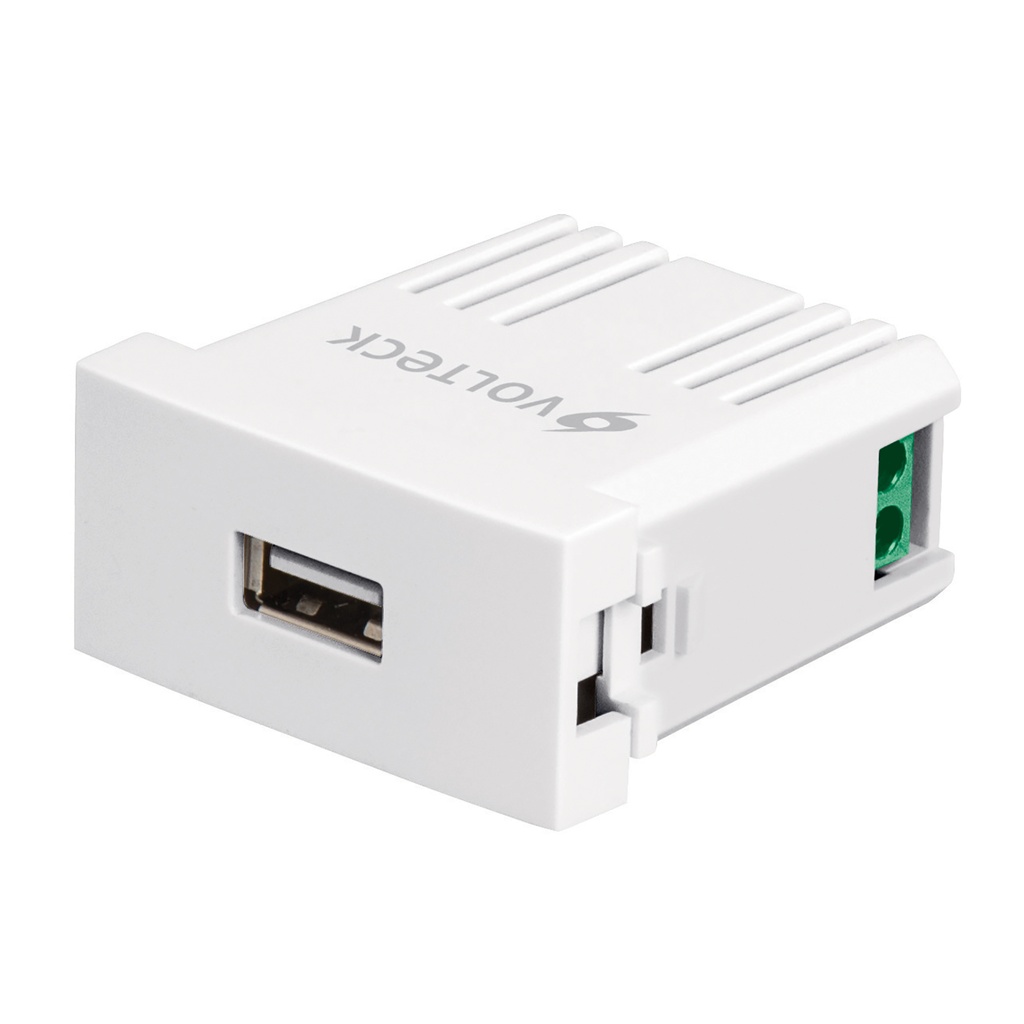 CUSB-OB | Cargador USB a la pared, 2.1A, línea Oslo, color blanco