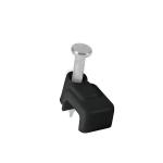 GPL-5N | Bolsa con 20 grapas negras de 3 x 6 mm para cable plano