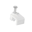 GPL-8BG | Bolsa con 500 grapas blancas de 5 X 8.5 mm para cable plano