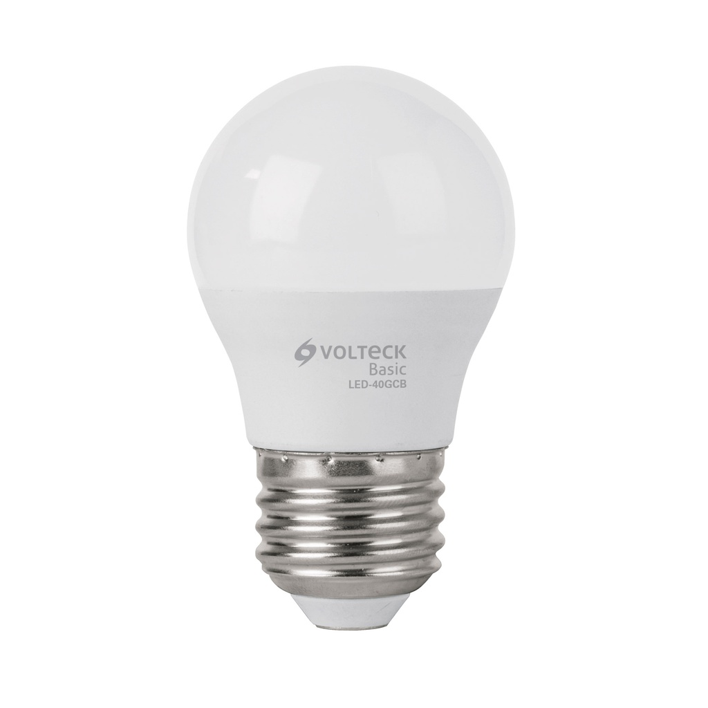 LED-40GCB | Lámpara LED G45 5 W (equiv. 40 W), luz cálida, caja, Basic