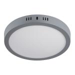 PLA-216L | Luminario gris de LED 18 W redondo tipo plafón luz de día