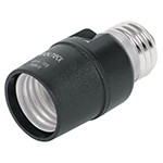 POBA-19 | Portalámpara de PVC, con sensor de luz, Volteck