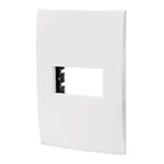 PPSE-OB | Placa 1 módulo de ABS, línea Oslo, color blanco, Volteck