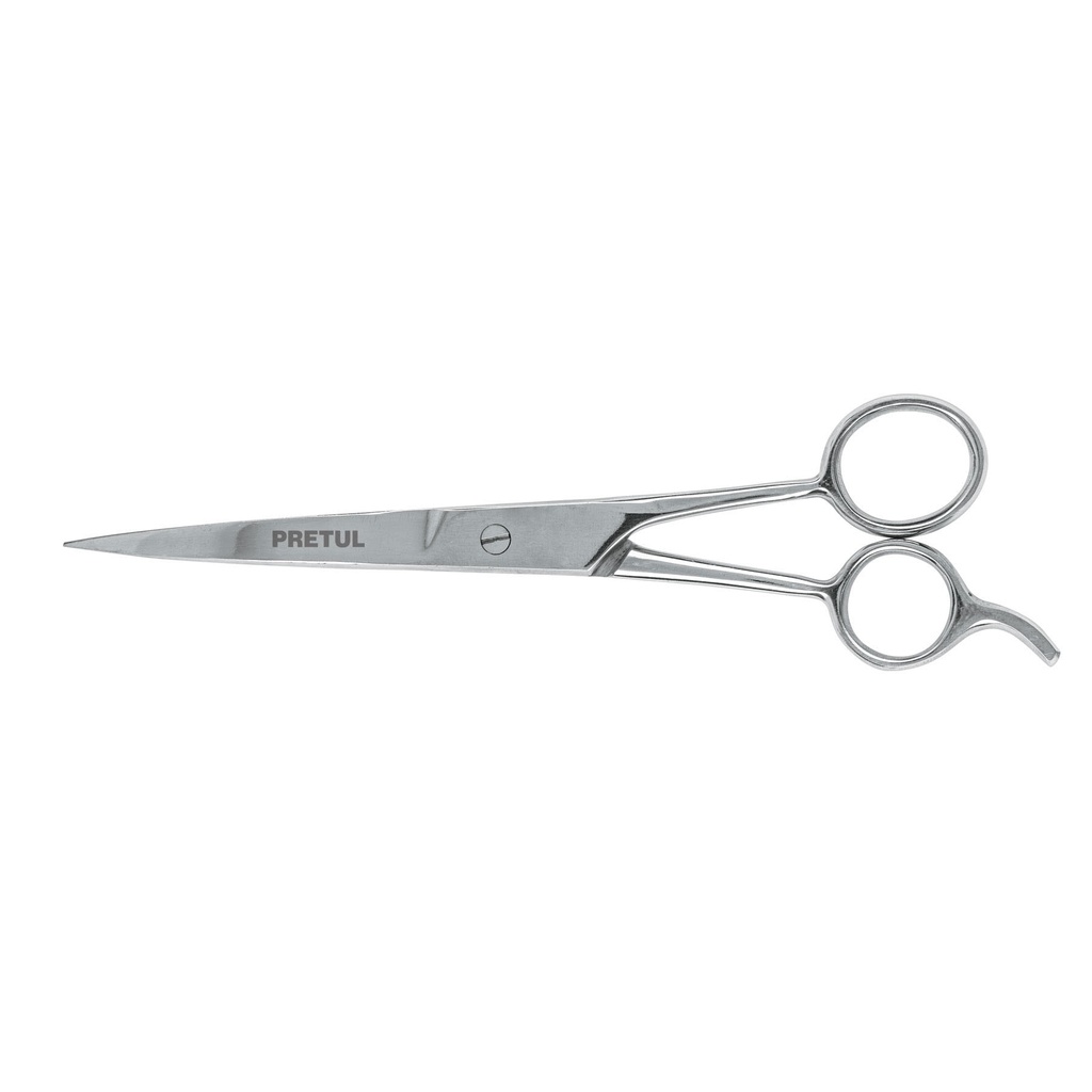 TP-8418-7-1/2 | Tijera 7-1/2' acero inox con gancho para estilista, Pretul