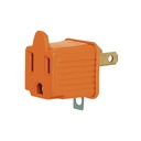 AD-32N-G | Adaptador 3 a 2, naranja, a granel, Volteck
