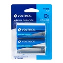 AL-D | Blíster con 2 pilas alcalinas tamaño D, Volteck