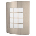 ARB-003S | Arbotante decorativo cuerpo acero inox, lámpara no incluida