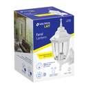 ARB-100S | Arbotante tipo farol soportado blanco, lámpara no incluida