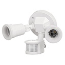 ARB-901S | Arbotante blanco c/sensor movimiento, lámparas no incluidas