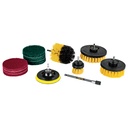 JCE-12P | Juego 12 accesorios de limpieza y asentado p/taladro, Pretul