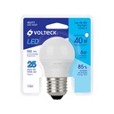 LED-40GF | Lámpara LED G45 6 W (equiv. 40 W), luz de día, blíster