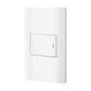 PA-APSE15-ELB | Placa armada blanca 1 interruptor de 3 vías 1.5 mód, Lisboa