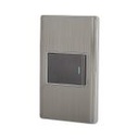 PA-APSE15-LA | Placa armada acero inox 1 interruptor 1.5 módulos, Lisboa