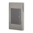 PA-APSE3-LA | Placa armada acero inox 1 interruptor 3 módulos, Lisboa