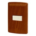 PA-TI-IM | Placa armada con timbre madera, línea Italiana, Volteck