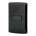 PA-TI-IN | Placa armada con timbre, negro, línea Italiana, Volteck