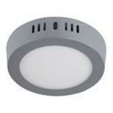 PLA-214L | Luminario gris de LED 6 W redondo tipo plafón luz de día