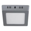 PLA-218L | Luminario LED cuadrado tipo plafón 6 W, gris, luz de día