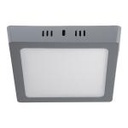 PLA-219L | Luminario LED cuadrado tipo plafón 12 W, gris, luz de día