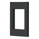 PPTR-EN | Placa 1 ventana, 3 módulos, línea Española, color negro