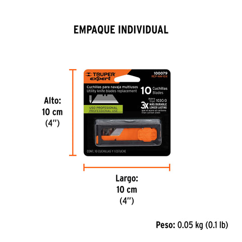 Dispensador con 10 cuchillas para NV-7X y NM-6, Expert | REP-NM-10X | 100079