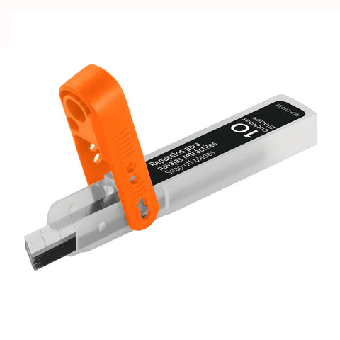 Estuche con 10 cuchillas SK2 de 9 mm para cutter, Expert | REP-CUT-5X | 100098