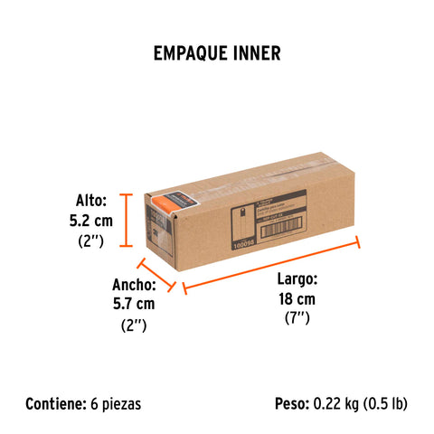 Estuche con 10 cuchillas SK2 de 9 mm para cutter, Expert | REP-CUT-5X | 100098