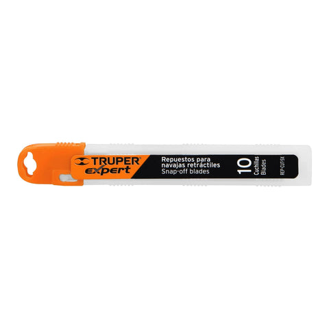 Estuche con 10 cuchillas SK2 de 9 mm para cutter, Expert | REP-CUT-5X | 100098