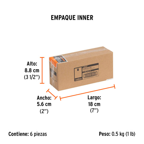 Estuche con 10 cuchillas SK2 de 18 mm para cutter, Expert | REP-CUT-6X | 100099