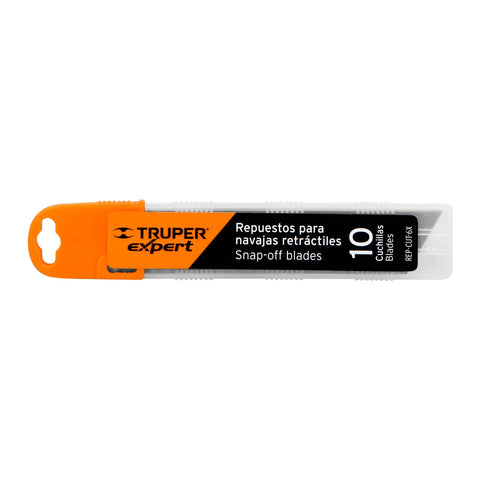 Estuche con 10 cuchillas SK2 de 18 mm para cutter, Expert | REP-CUT-6X | 100099