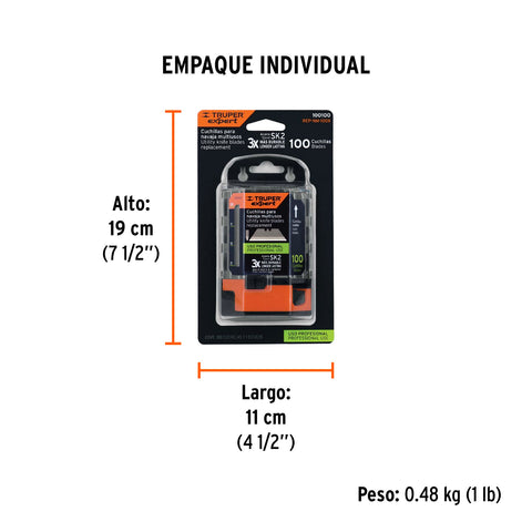 Dispensador con 100 cuchillas para NV-7X y NM-6, Expert | REP-NM-100X | 100100