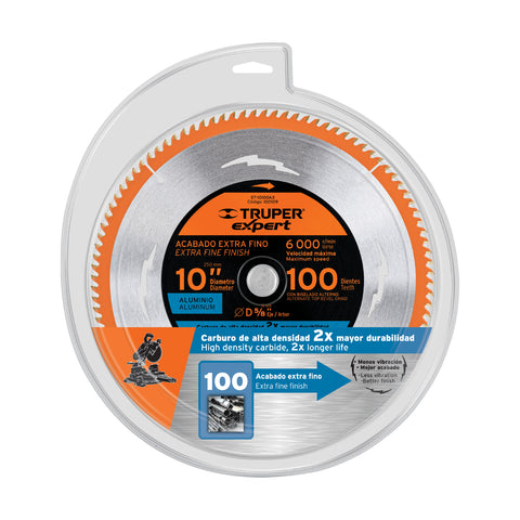 Disco sierra 10' p/aluminio, 100 dientes centro 5/8', Expert | ST-10100AX | 100109