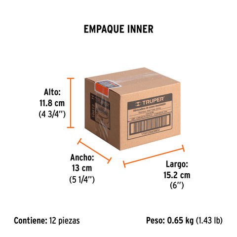 Bolsa c/2 abrazaderas sin fin #20, 3/4 - 1-3/3', Truper | M-20B | 10012