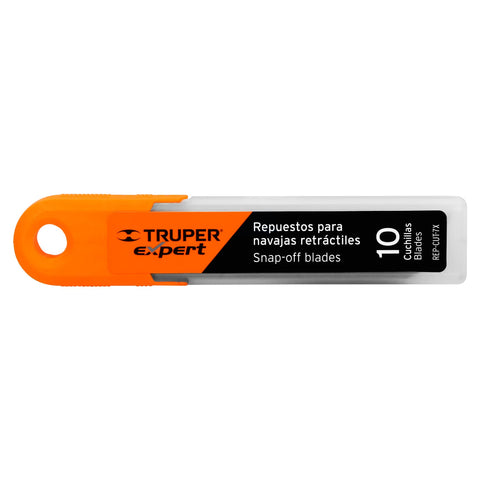 Estuche con 10 cuchillas SK2 de 25 mm para cutter, Expert | REP-CUT-7X | 100130