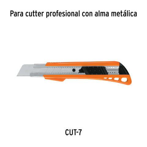 Estuche con 10 cuchillas SK2 de 25 mm para cutter, Expert | REP-CUT-7X | 100130