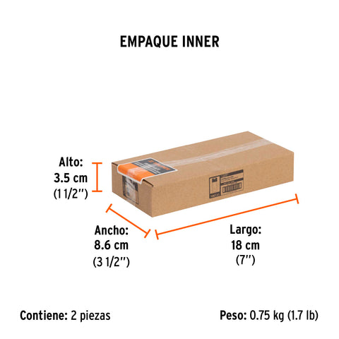 Estuche con 50 cuchillas SK2 de 18 mm para cutter, Expert | REP-CUT-650X | 100131