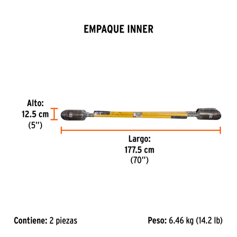 Cavador mangos de fibra de vidrio 45', Truper | CA-36F | 100174