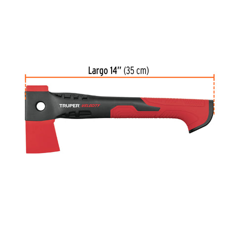Hacha cazadora 1 lb mango de nylon de 14', Truper Velocity | HVE-1 | 100175