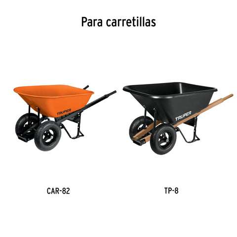 Eje largo para carretillas tipo americano 2 llantas TRUPER | E-2W | 100182