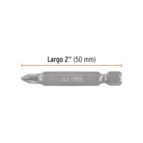 Estuche con 15 puntas de cruz PH1 largo 2', Truper Expert | PUDE-1201-15 | 100194