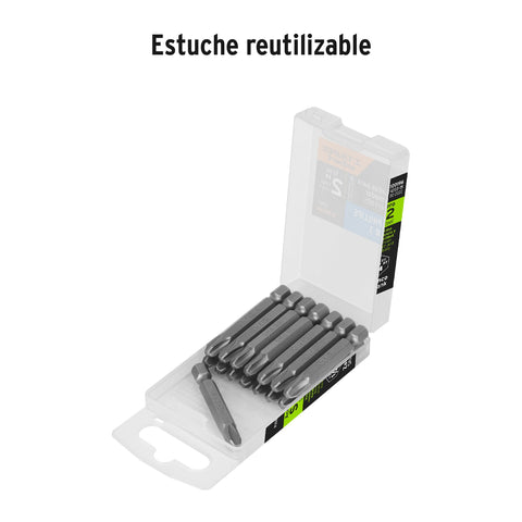Estuche con 15 puntas de cruz PH3 largo 2', Truper Expert | PUDE-1203-15 | 100196