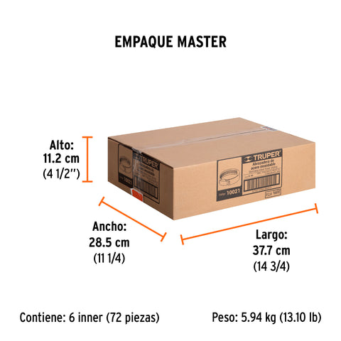 Bolsa c/4 abrazaderas sin fin # 4, 3/8 - 5/8', Truper | M-4B | 10021