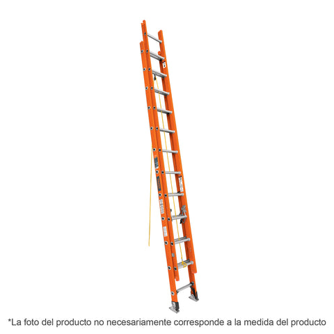 Escalera de extensión, tipo II, 28 peldaños, fibra de vidrio | ESE-228FV | 100229