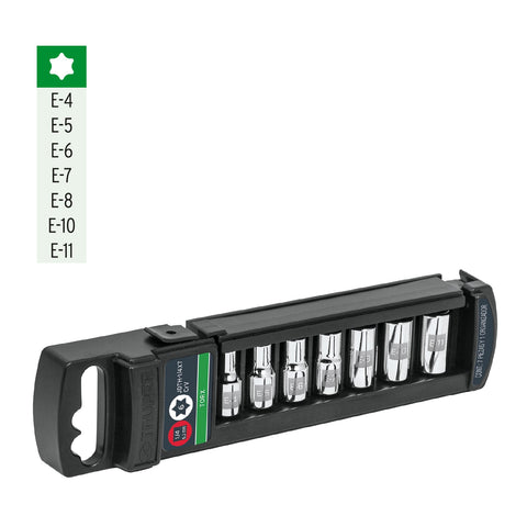 Juego de 7 dados torx cuadro 1/4', Truper | JDTH-1/4X7 | 10027