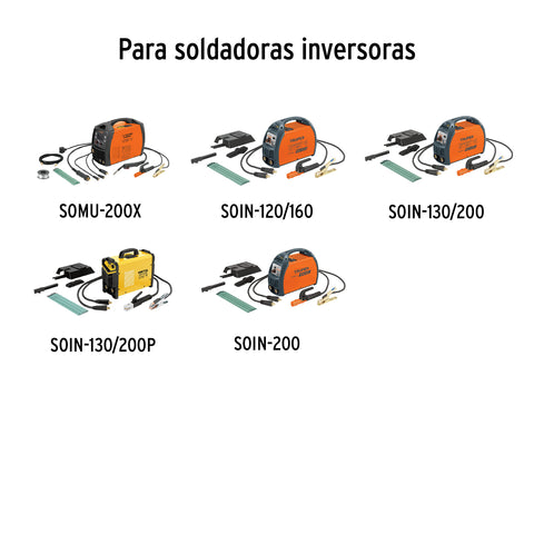 Cables p/electrodo y p/tierra 200A c/conector 1/2', EXPERT | CAB-200A | 100286