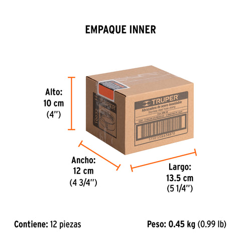 Bolsa c/4 mini abrazaderas sin fin # 4, 3/8'- 5/8', Truper | MINI-4B | 10032