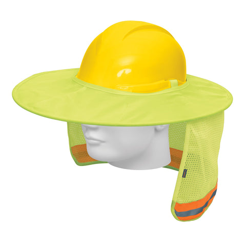 Protector solar plegable para casco, verde con reflejante | PROCA-V | 100354