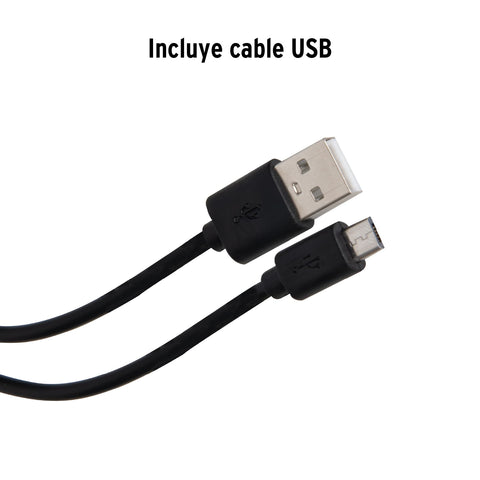 Linterna de 1 LED 270 lm con luz de emergencia, recargable | LINAR-260 | 100371